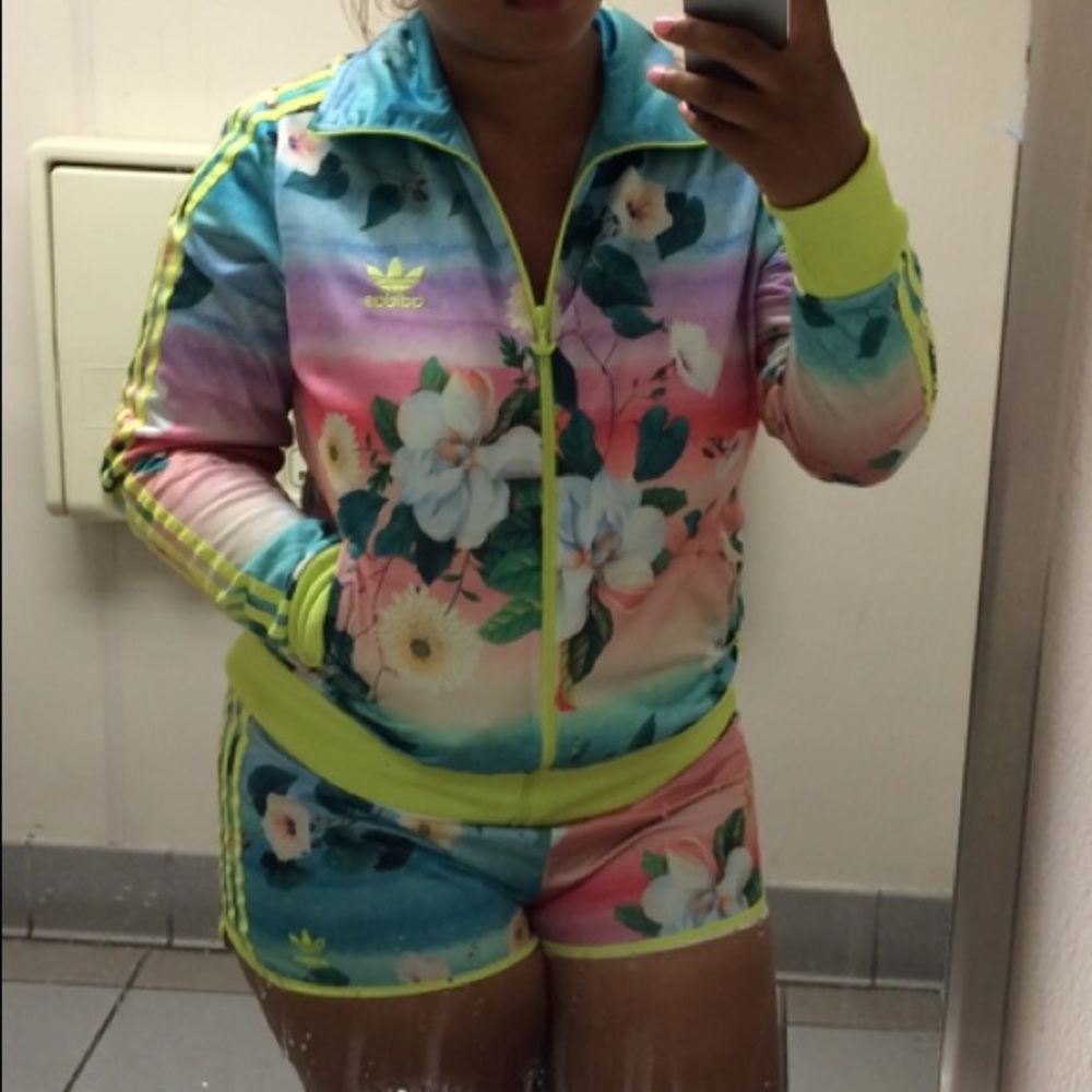Adidas Track Suit Floral